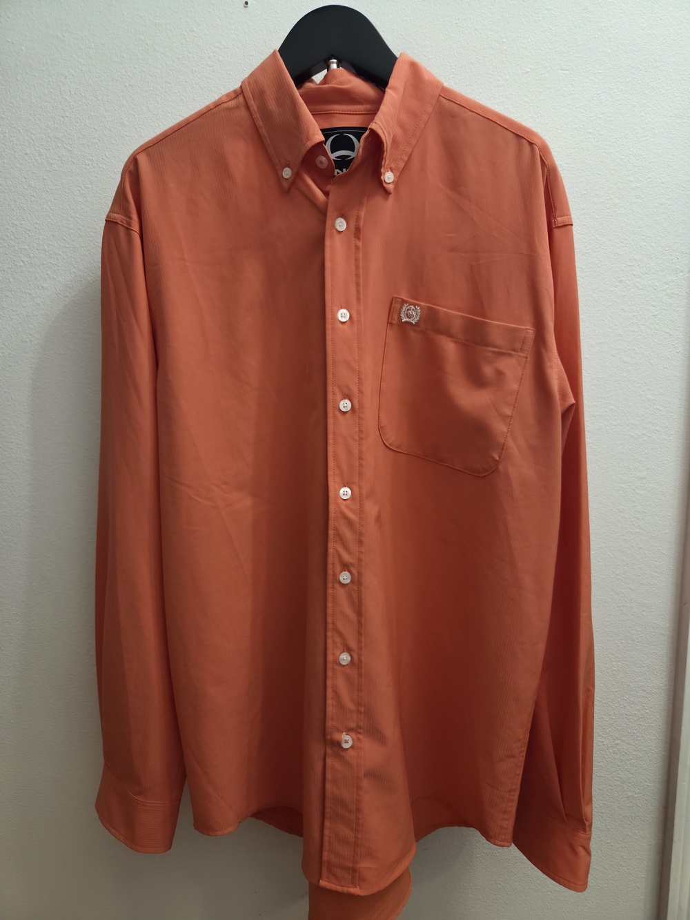 Cinch Men's Orange Button-Down Shirt with Chest Pocket